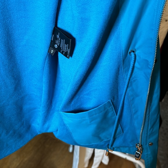 LORO PIANA World Luxury brand. Blue technical jacket lined with cashmere. - Picture 14 of 14